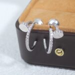 [Eternal Jewelry]JUSTE EARRINGS 12.75MM SILVER DIAMOND - Image 3