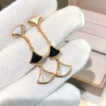 [Eternal Jewelry]DREAM EARRINGS 3 MOTIFS ONYX MOP PINK GOLD - Image 3