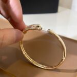 [Eternal Jewelry]PANTHERE GOLD DIAMOND OPEN BRACELET - Image 5