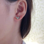 [Eternal Jewelry]BUTTERFLY DARK MOP  EARRINGS - Image 3