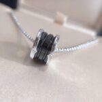 [Eternal Jewelry]ZERO 1 BLACK CERAMIC SILVER NECKLACE - Image 4