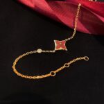[Eternal Jewelry]COLOR STAR CARNELIAN PINK GOLD DIAMOND BRACELET - Image 2