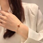 [Eternal Jewelry]COLOR STAR CARNELIAN PINK GOLD DIAMOND BRACELET - Image 7