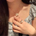 [Eternal Jewelry]CLOVER MOP DIAMOND ROSE GOLD NECKLACE - Image 3
