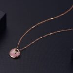 [Eternal Jewelry]AMULETTE ROSE GOLD PINK MOP NECKLACE - Image 3