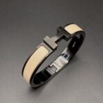 [Eternal Jewelry]H BRACELET 12MM BLACK BEIGE CERAMIC - Image 4