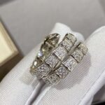 [Eternal Jewelry]SERPENTI DOUBLE RING SILVER DIAMOND PAVED - Image 3