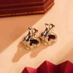 [Eternal Jewelry]CLOVER MEDIUM 1 MOTIFS CARNELIAN  EARRINGS - Image 8