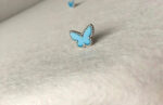 [Eternal Jewelry]BUTTERFLY TURQUOISE EARRINGS SILVER - Image 3