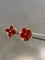 [Eternal Jewelry]STAR AND SUN PINK GOLD CARNELIAN STUD EARRINGS - Image 3