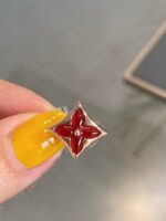 [Eternal Jewelry]STAR AND SUN PINK GOLD CARNELIAN STUD EARRINGS - Image 4