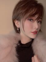 [Eternal Jewelry]DOUBLE STAR PINK GOLD MOP DROP EARRINGS - Image 5