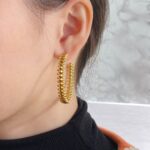 [Eternal Jewelry]CLASH LARGE HOOP EARRINGS - Image 6