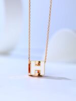 [Eternal Jewelry]H CAGE PINK GOLD NECKLACE - Image 2