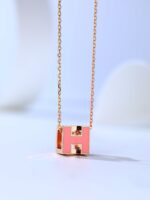 [Eternal Jewelry]H CAGE PINK GOLD NECKLACE - Image 5