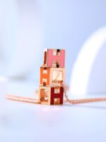 [Eternal Jewelry]H CAGE PINK GOLD NECKLACE - Image 7