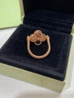 [Eternal Jewelry]CLOVER RIVERSIBLE PINK GOLD RING - Image 5