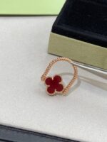 [Eternal Jewelry]CLOVER RIVERSIBLE PINK GOLD RING - Image 11