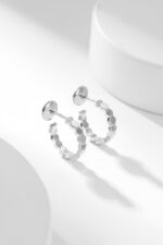 [Eternal Jewelry]BEE LOVE DIAMOND HOOP EARRINGS - Image 6