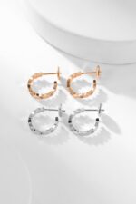 [Eternal Jewelry]BEE LOVE DIAMOND HOOP EARRINGS - Image 8