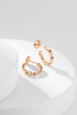 [Eternal Jewelry]BEE LOVE DIAMOND HOOP EARRINGS - Image 9