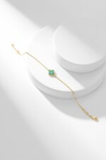 [Eternal Jewelry]CLOVER BRACELET MALACHITE 1 MOTIF - Image 6