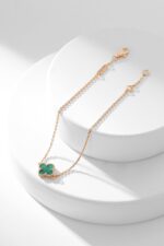 [Eternal Jewelry]CLOVER BRACELET MALACHITE 1 MOTIF - Image 7