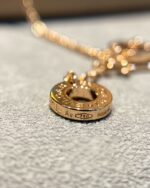 [Eternal Jewelry]DREAM MALACHITE DIAMOND PAVED PINK GOLD NECKLACE - Image 7