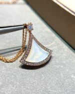 [Eternal Jewelry]DREAM MOP DIAMOND PAVED PINK GOLD NECKLACE - Image 3