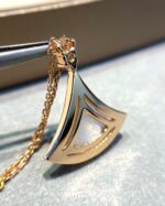 [Eternal Jewelry]DREAM MOP DIAMOND PAVED PINK GOLD NECKLACE - Image 5