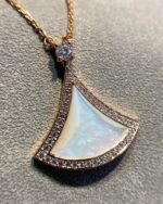 [Eternal Jewelry]DREAM MOP DIAMOND PAVED PINK GOLD NECKLACE - Image 8