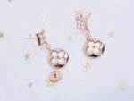 [Eternal Jewelry]STAR AND SUN PINK GOLD MOP DROP EARRINGS - Image 2