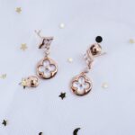 [Eternal Jewelry]STAR AND SUN PINK GOLD MOP DROP EARRINGS - Image 3