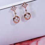 [Eternal Jewelry]STAR AND SUN PINK GOLD MOP DROP EARRINGS - Image 7