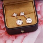 [Eternal Jewelry]STAR AND SUN PINK GOLD MOP DROP EARRINGS - Image 9