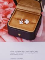 [Eternal Jewelry]STAR AND SUN PINK GOLD MOP STUD EARRINGS - Image 5