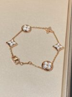 [Eternal Jewelry]STAR AND SUN 5 MOTIF MOP PINK GOLD BRACELET - Image 2