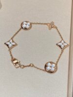 [Eternal Jewelry]STAR AND SUN 5 MOTIF MOP PINK GOLD BRACELET - Image 3