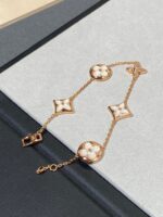 [Eternal Jewelry]STAR AND SUN 5 MOTIF MOP PINK GOLD BRACELET - Image 4