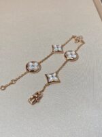 [Eternal Jewelry]STAR AND SUN 5 MOTIF MOP PINK GOLD BRACELET - Image 5