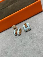 [Eternal Jewelry]POP H SKY BLUE STUD EARRINGS - Image 6