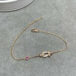 [Eternal Jewelry]FORCE 10 DIAMOND CHAIN LINK PINK GOLD BRACELET