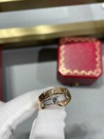 [Eternal Jewelry]LOVE PINK GOLD SILVER DIAMOND DOUBLE RING - Image 4