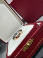 [Eternal Jewelry]LOVE PINK GOLD SILVER DIAMOND DOUBLE RING - Image 9