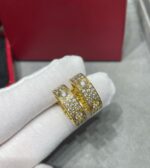 [Eternal Jewelry]LOVE 5.5MM DIAMOND PAVED EARRINGS - Image 4