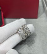 [Eternal Jewelry]LOVE 5.5MM DIAMOND PAVED EARRINGS - Image 5