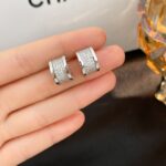 [Eternal Jewelry]ZERO 1 DIAMOND PAVED EARRINGS - Image 2