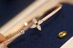 [Eternal Jewelry]IDYLLE PINK GOLD OPEN BRACELET DIAMOND PAVED - Image 5
