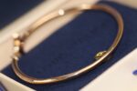 [Eternal Jewelry]IDYLLE PINK GOLD OPEN BRACELET DIAMOND PAVED - Image 8