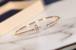 [Eternal Jewelry]IDYLLE GOLD OPEN BRACELET DIAMOND PAVED - Image 3